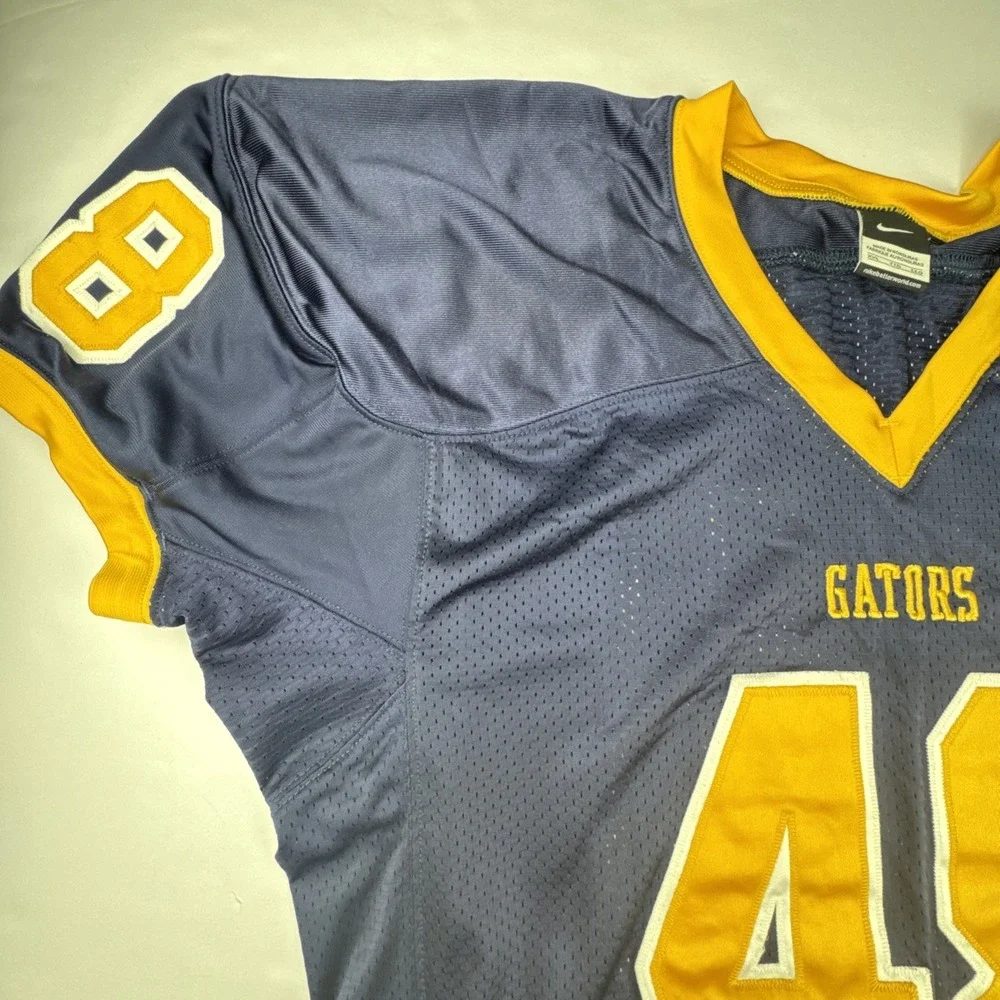 Nike Mens Football‎ Jersey XXL Navy Blue Gators 48 Mesh Athletic Team Training